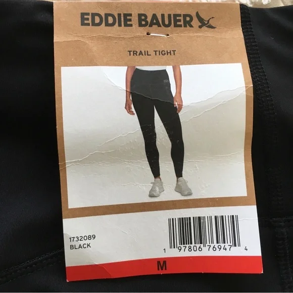 Eddie Bauer trail Black Women's Leggings M - Picture 7 of 8